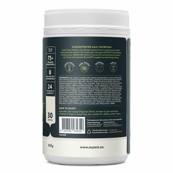 Nuzest - Good Green Vitality-NutritionalInfo.2