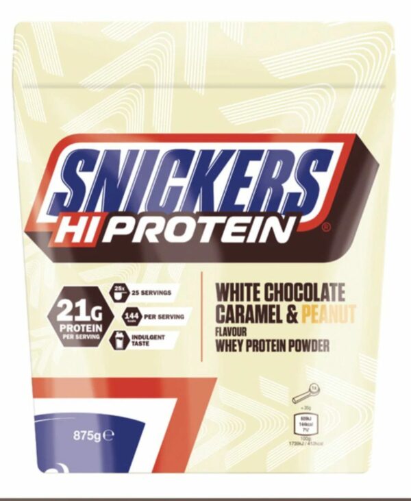 Snickers - White Chocolate Caramel & Peanut - Whey Protein - 875g