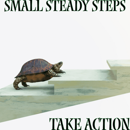 Small steady steps take action
